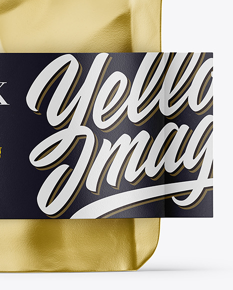 Metallic Doy Pack Pouch Mockup PSD #5