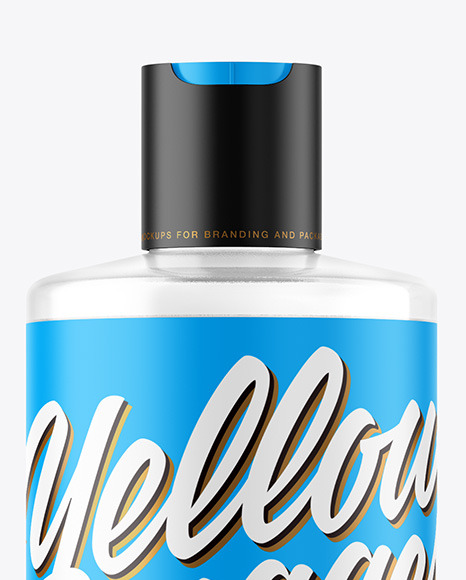 Clear Plastic Bottle Mockup PSD #2