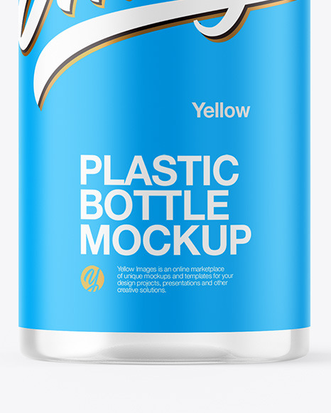 Clear Plastic Bottle Mockup PSD #1
