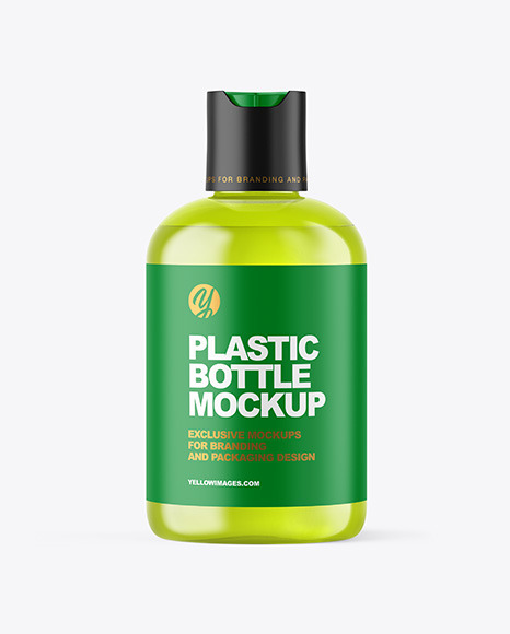 Color Plastic Cosmetic Bottle with Box Mockup PSD #1