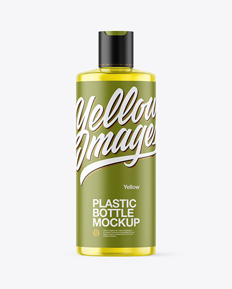 Color Plastic Bottle Mockup