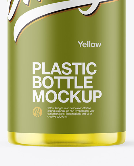 Color Plastic Bottle Mockup PSD #1