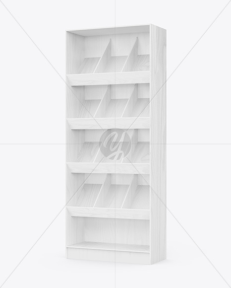 Wooden Display Stand Mockup PSD #3