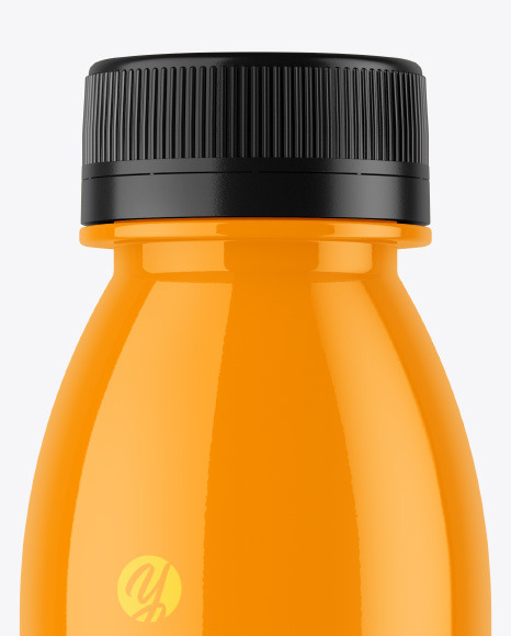 Glossy Plastic Bottle Mockup PSD #2