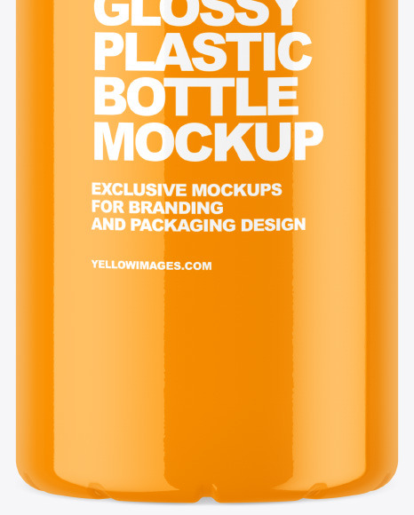 Glossy Plastic Bottle Mockup PSD #1