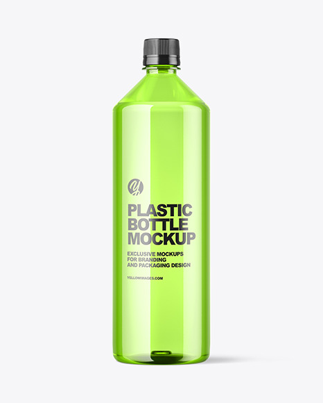 Colored Plastic Bottle Mockup