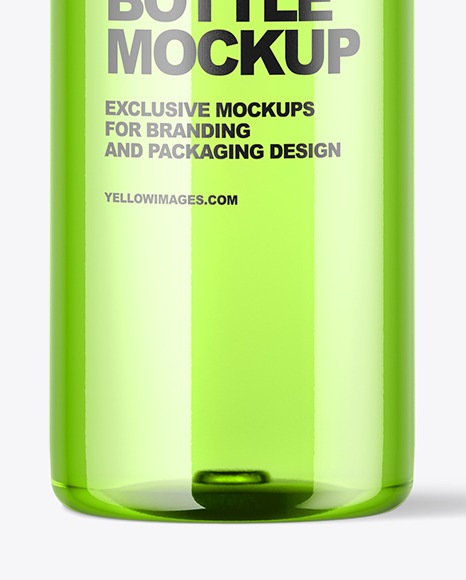 Colored Plastic Bottle Mockup PSD #1
