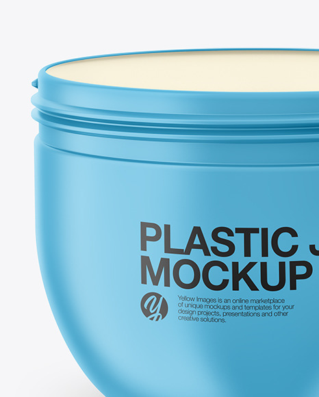 Matte Plastic Jar Mockup PSD #6