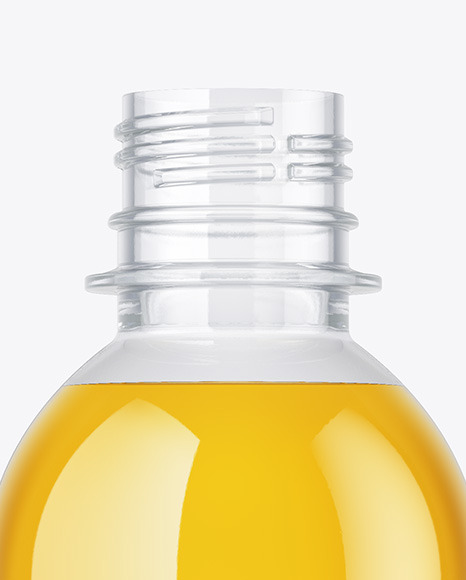 Clear Plastic Juice Bottle Mockup PSD #6