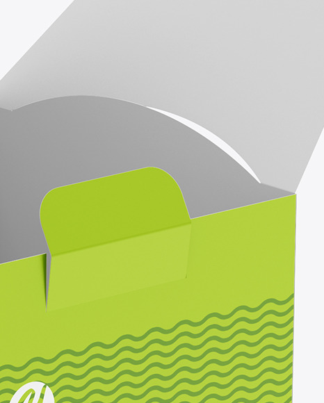 Opened Matte Noodles Box Mockup PSD #1