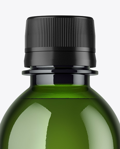 Green Plastic Bottle Mockup PSD #1