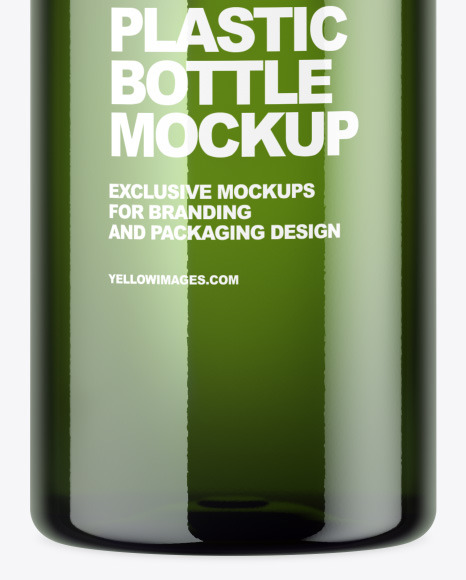 Green Plastic Bottle Mockup PSD #7