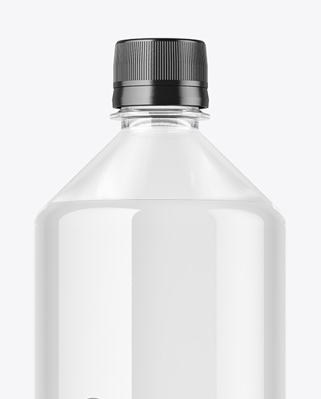 Clear Plastic Water Bottle Mockup PSD #2