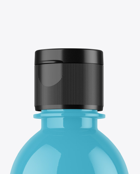 Glossy Plastic Bottle Mockup PSD #6