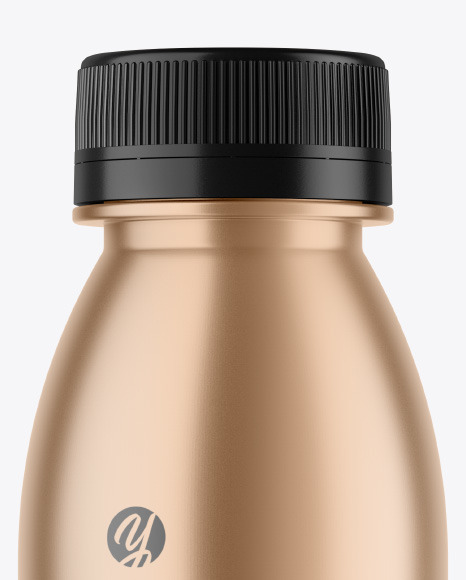 Metallic Plastic Bottle Mockup PSD #2