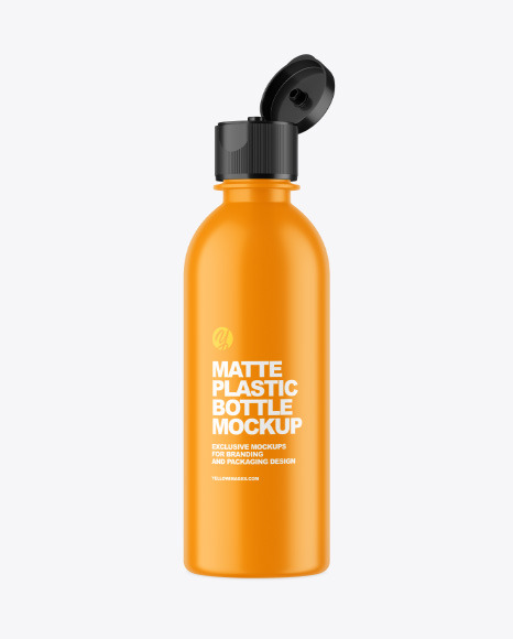 Matte Plastic Bottle Mockup