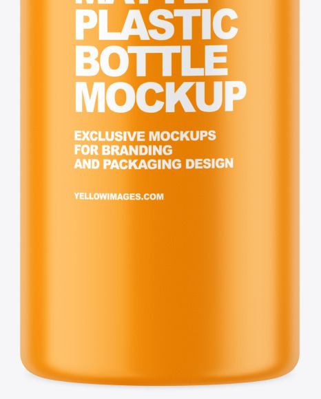 Matte Plastic Bottle Mockup PSD #7