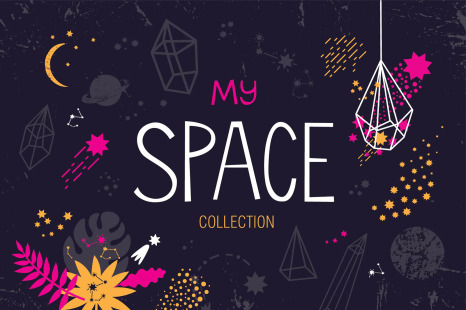 MY SPACE. Graphic set