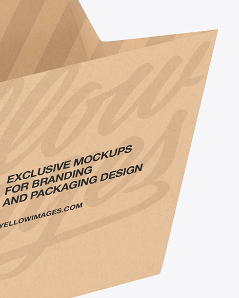 Opened Kraft Envelope Mockup PSD #1