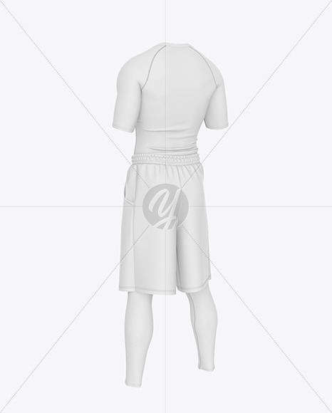 Download Women Netball Dress Hq Mockup Back View In Apparel Mockups On Yellow Images Object Mockups