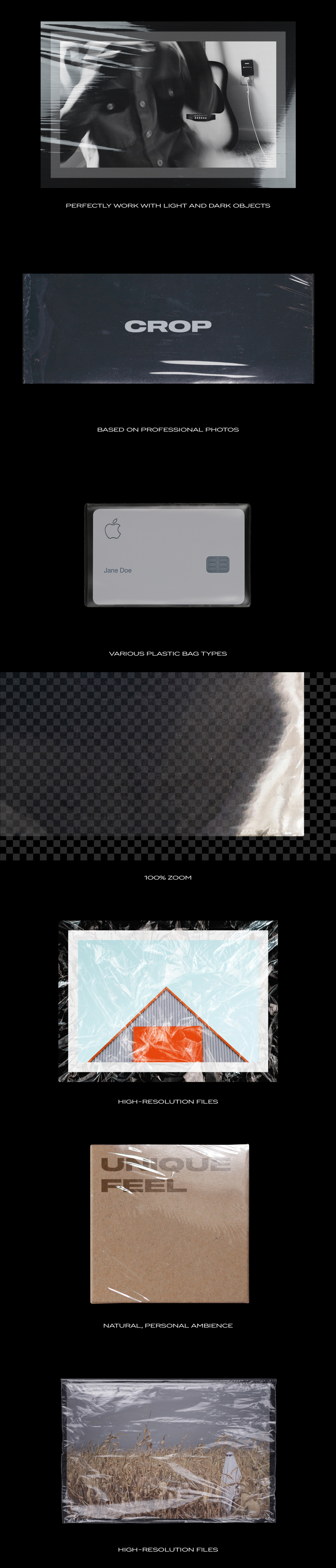 Plastic Bundle Branding Wrap Texture on Yellow Images Creative Store