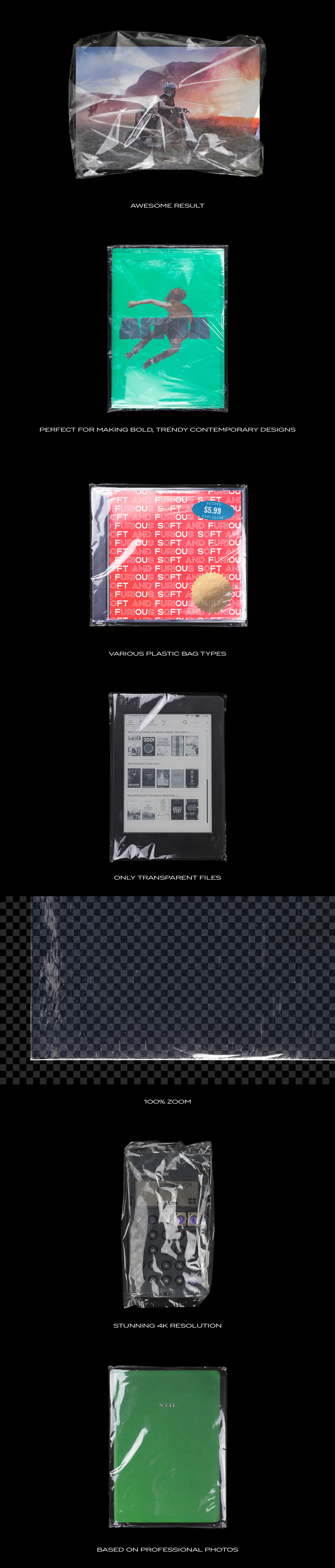 Plastic Bundle Branding Wrap Texture on Yellow Images Creative Store