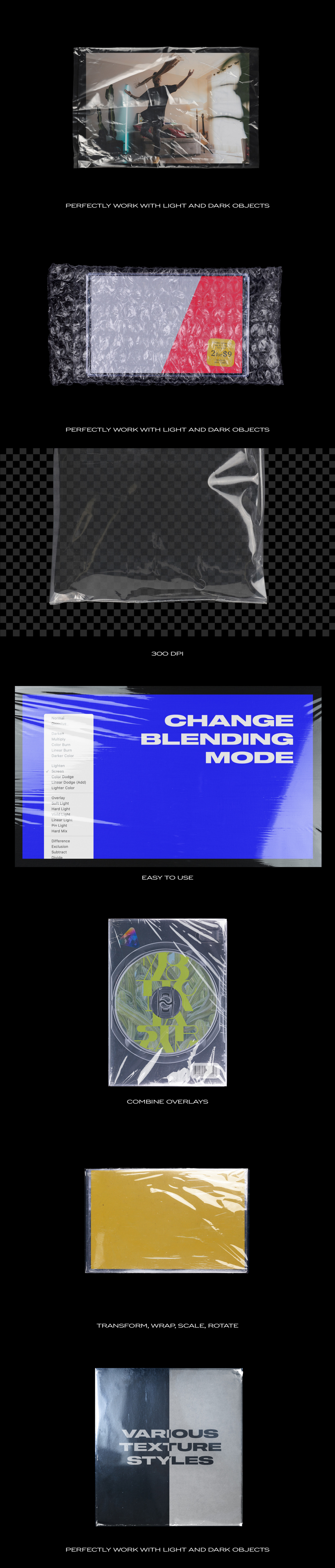 Plastic Bundle Branding Wrap Texture on Yellow Images Creative Store