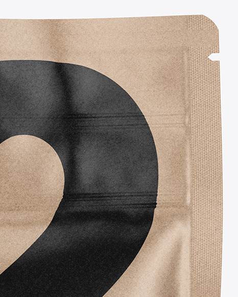 Glossy Kraft Pouch Mockup PSD #6