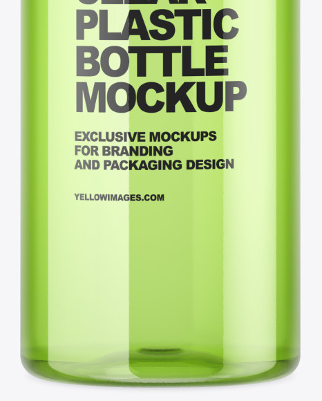 Clear Plastic Bottle Mockup PSD #7