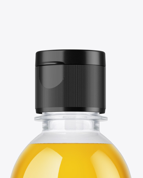 Clear Plastic Juice Bottle Mockup PSD #6