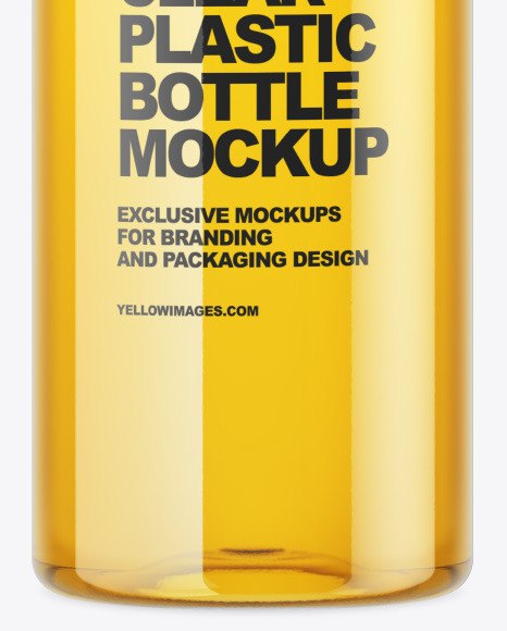 Clear Plastic Juice Bottle Mockup PSD #7