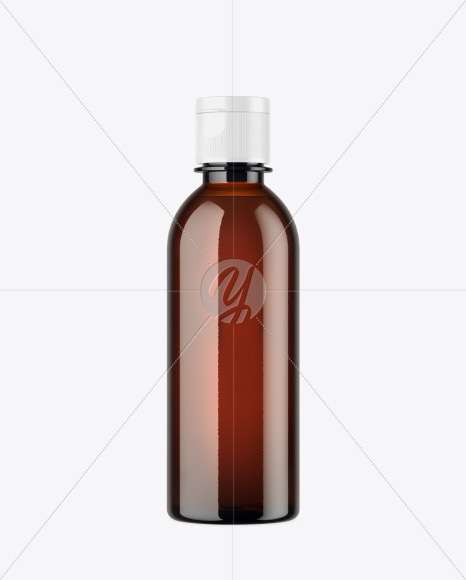 Amber Plastic Bottle Mockup Amber Plastic Bottle Mockup