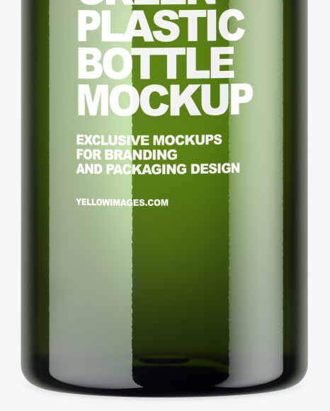 Green Plastic Bottle Mockup PSD #7