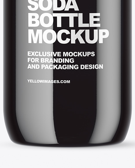 Clear Plastic Bottle with Dark Drink Mockup PSD #7