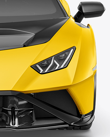 Super Car Mockup    Front View PSD #6