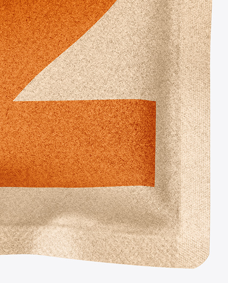 Matte Kraft Pouch Mockup PSD #7