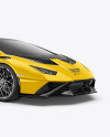 Super Car Mockup - Half Side View