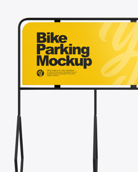 Bike Parking Mockup PSD #2