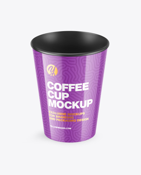 Glossy Coffee Cup Mockup PSD #2