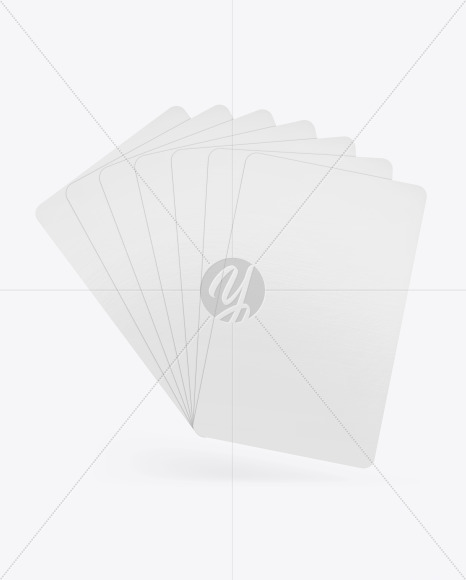 Free Seven Playing Cards Mockup PSD Mockups