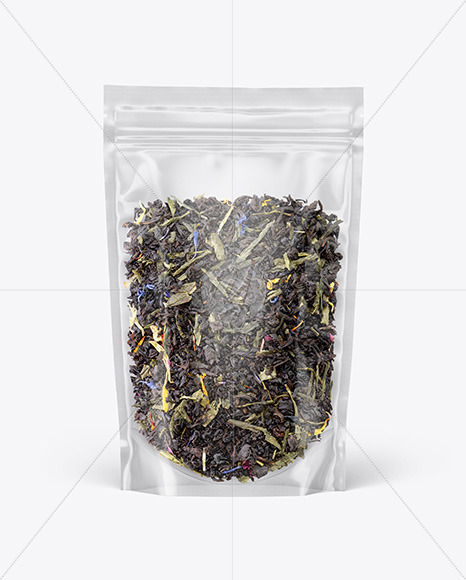 Download Clear Plastic Pouch W Green Tea Mockup In Pouch Mockups On Yellow Images Object Mockups