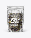 Clear Plastic Pouch w/ Green Tea Mockup