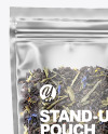Clear Plastic Pouch w/ Green Tea Mockup