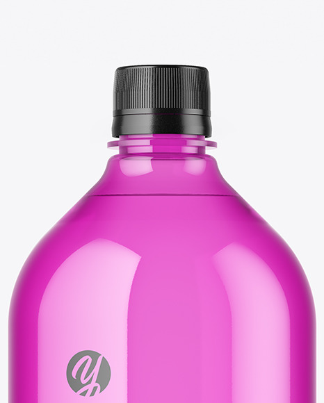 Colored Plastic Bottle Mockup PSD #1