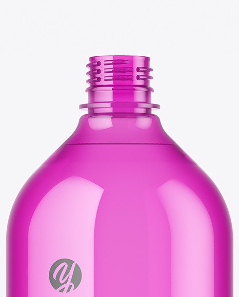 Colored Plastic Bottle Mockup PSD #6