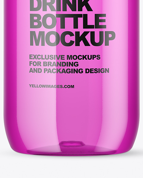 Colored Plastic Bottle Mockup PSD #7