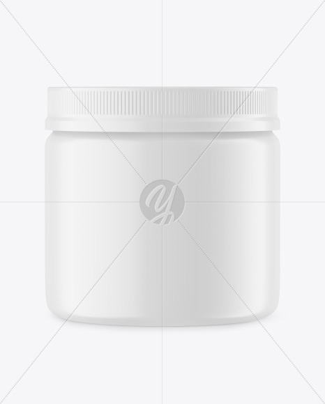 Matte Plastic Jar Mockup PSD #1