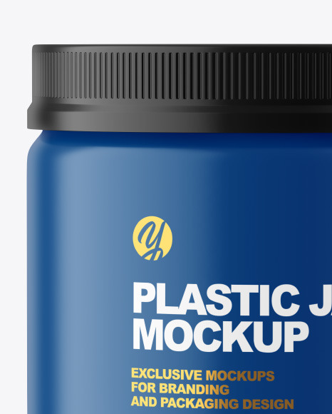 Matte Plastic Jar Mockup PSD #4