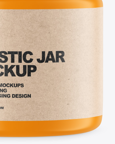 Matte Plastic Jar Mockup PSD #5