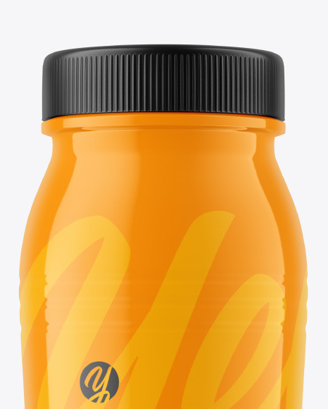 250 ml Glossy Plastic Bottle Mockup PSD #2